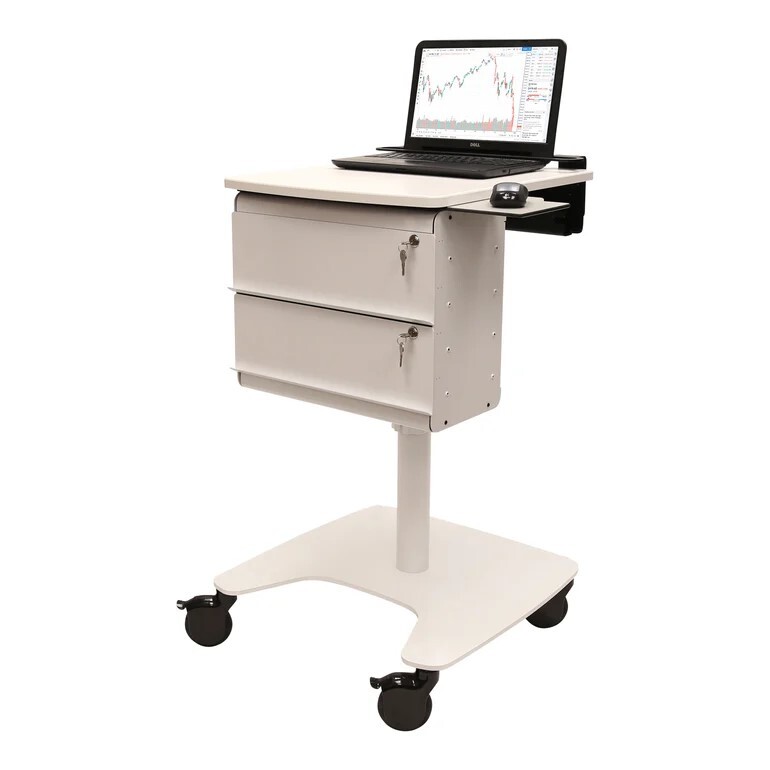 Nurse-focused Laptop Cart